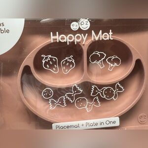 NIB Ezpzfun Happy Mat Suction plate & placemat in one